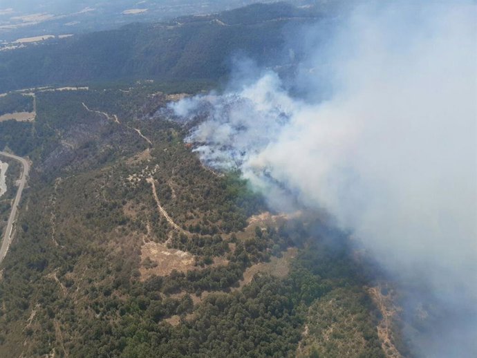 Foto de archivo del incendio de Isábena.