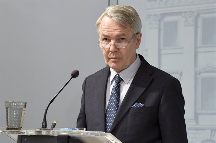 Archivo - El ministro de Exteriores finlandés, Pekka Haavisto