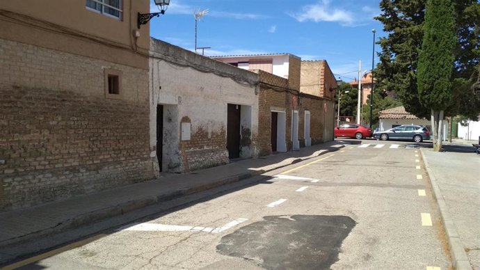 Estado actual de la zona que va a ser restaurada en el marco de estas obras.