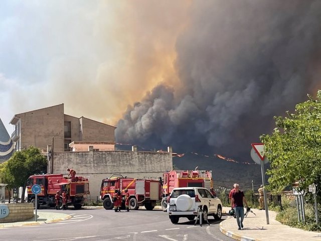 Imagen de Bejís a primera hora de la tarde del martes