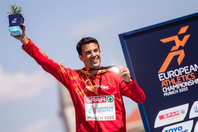 El atleta español Miguel Ángel López, campeón de Europa en 35 kms marcha
