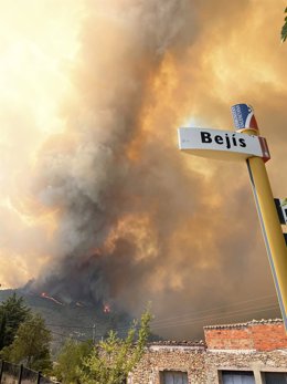 Incendio forestal de Bejís (Castellón)