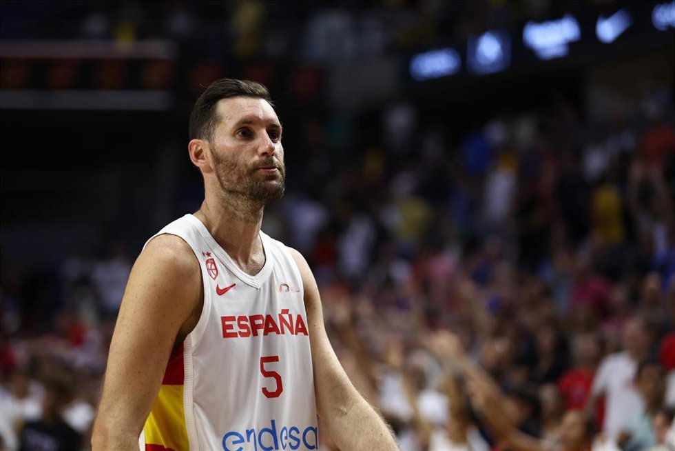 Rudy Fernández, jugador de la selección española de baloncesto