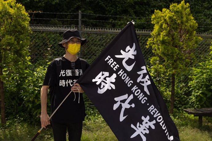 Archivo - Imagen de archivo de una protesta por Hong Kong, en Japón.