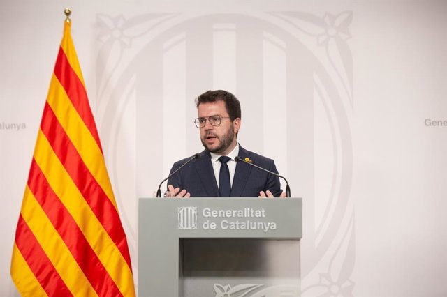 El president de la Generalitat Pere Aragonès