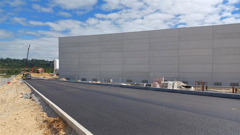 Obras de construcción de la fábrica de conservas Albo