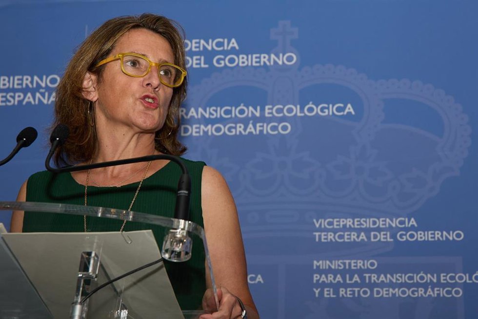 La vicepresidenta y ministra para la Transición Ecológica y el Reto Demográfico, Teresa Ribera.