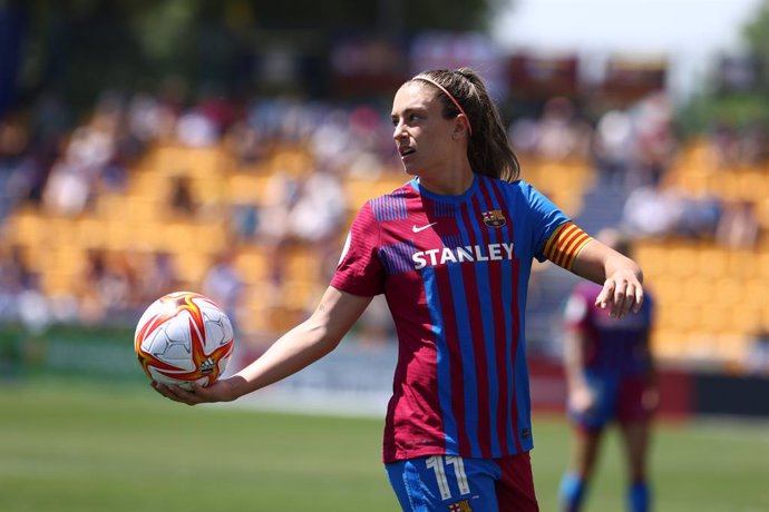 Archivo - Alexia Putellas of FC Barcelona gestures during the Final of the spanish women cup, Copa de la Reina, football match played between FC Barcelona and Sporting Club de Huelva on May 29, 2022, in Alcorcon, Madrid Spain.