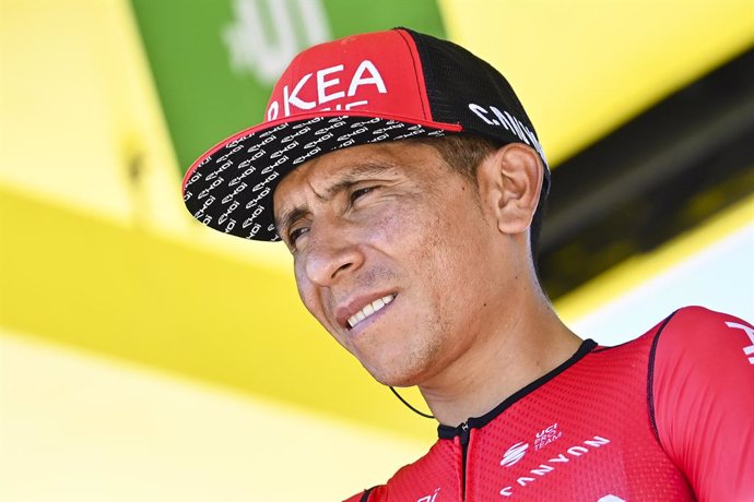Archivo - 13 July 2022, France, Albertville: Colombian cyclist Nairo Quintana of Arkea-Samsic the 11th stage of the 109th edition of the Tour de France cycling race, a 152-kilometer-long mountain stage from Albertville to Col du Granon. Photo: David Sto