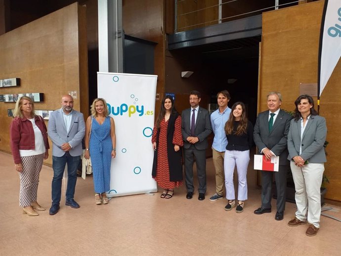 Presentación del proyecto de expansión de la empresa Guppy, en la Feria Intrnacional de Muestras de Asturias, en Gijón