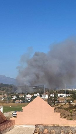 Incendio forestal declarado en Estepona