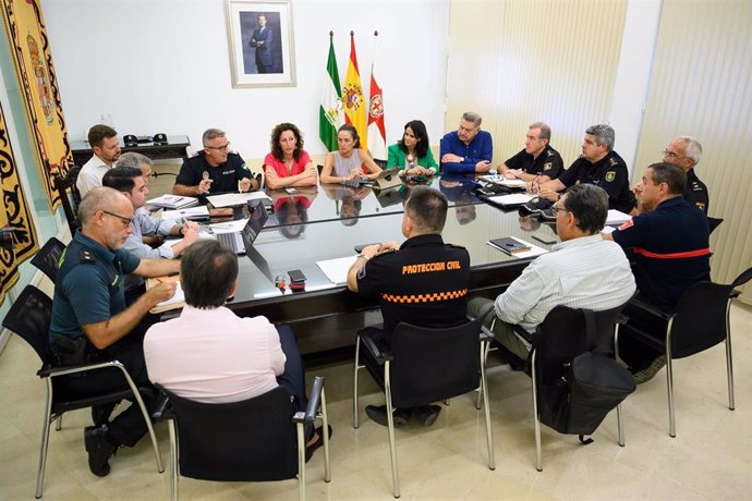 Reunión de la junta local de seguridad de la Feria de Almería.
