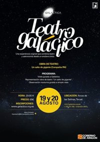 El teatro regresa esta semana a Galáctica con la obra, 'Un salto gigante', que recorre la historia de la astronomía