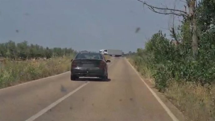 Conducción temeraria de un vehículo por la carretera de Entrerríos