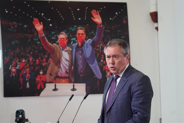 El secretario general del PSOE-A, Juan Espadas, en una imagen de 26 de julio para valorar el fallo del Tribunal Supremo sobre el caso ERE.
