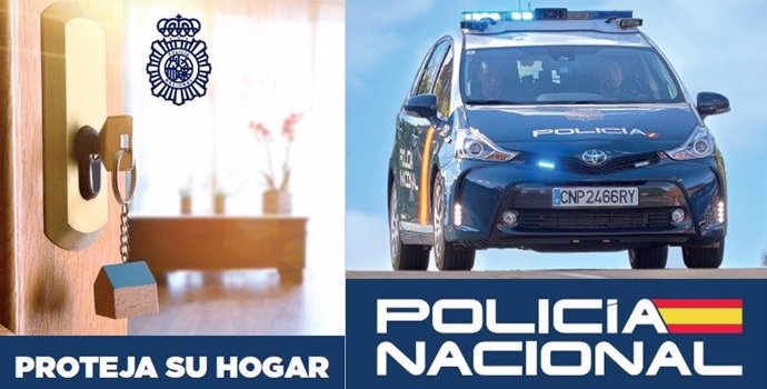 Campaña activada por la Policía Nacional para prevenir los robos en viviendas durante el verano.