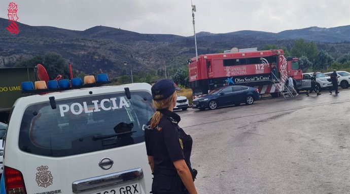 Archivo - La Policia de la Generalitat ha estado vigilando las poblaciones afectadas en #IFValldEbo y realizando acompañamiento a los vecinos de la Vall de la Gallinera que volvían a sus casas.