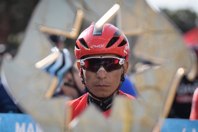 Archivo - El ciclista Nairo Quintana