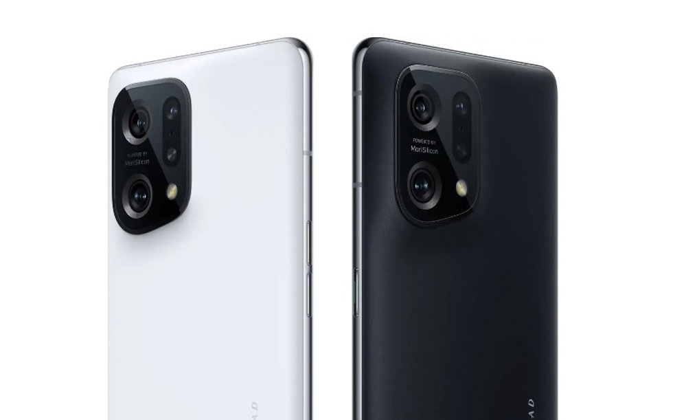 OPPO Find X5 Pro en los colores blanco y negro