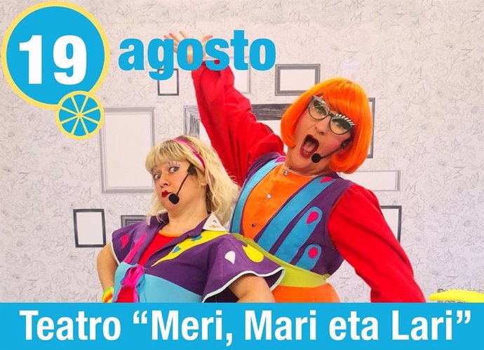 Cartel de la obra de teatro 'Meri, Mari eta Lari'.