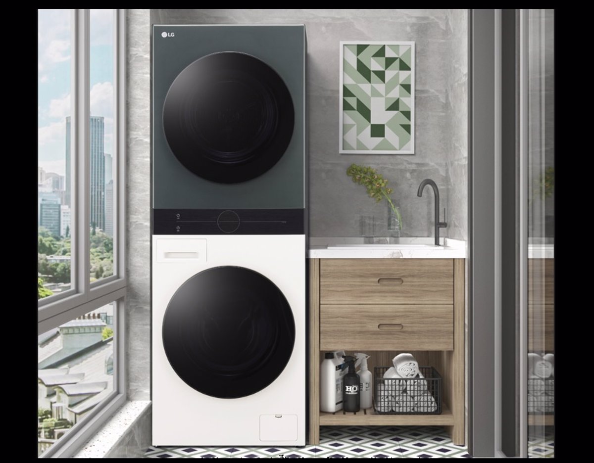 LG presents its new washing and drying tower of a more compact size WashTower Compact