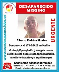 La Policía Nacional investiga la desaparición de un varón de 45 años en Sevilla