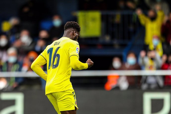 Archivo - Boulaye Dia of Villarreal celebrates a goal during the Santander League match between Villareal CF and RCD Espanyol at the Ceramica Stadium on February 27, 2022, in Valencia, Spain.