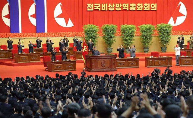 El presidente de Corea del Norte, Kim Jong Un, en Pyongyang.