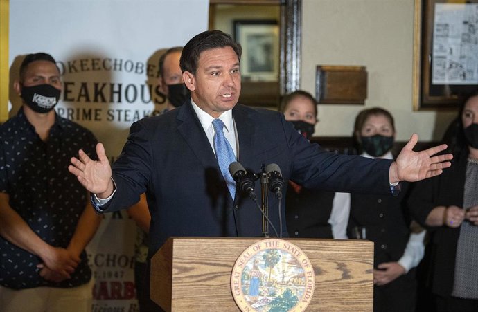 El gobernador de Florida, Ron DeSantis, Estados Unidos.