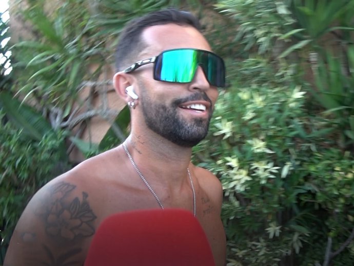 Omar Sánchez haciendo footing en Ibiza