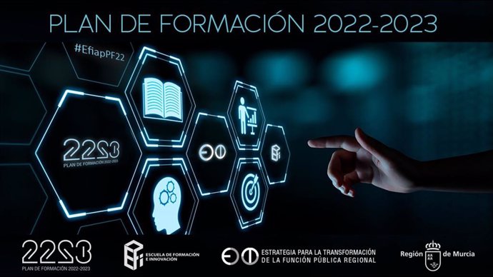 Imagen del Plan Bienal de Formación del personal al servicio de la Administración regional y local de la Comunidad Autónoma de la Región de Murcia para los años 2022 y 2023