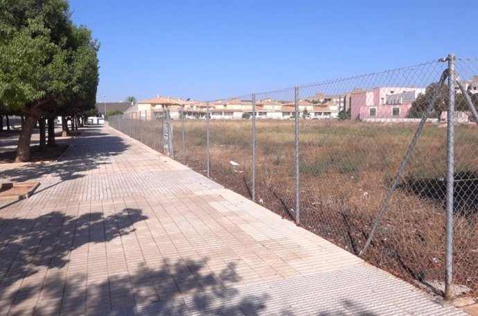 Terrenos en los que se construirá la nueva iglesia del Polígono de Santa Ana, en Cartagena (Murcia)