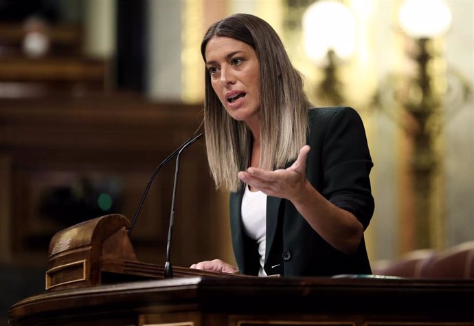 Archivo - La portavoz de Junts en el Congreso, Miriam Nogueras, en una imagen de archivo en el Congreso. 