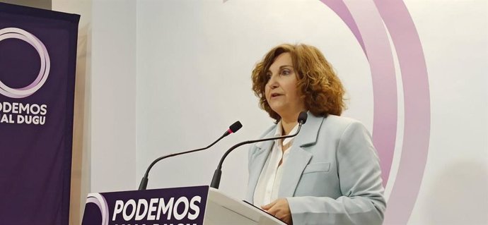 Archivo - La coordinadora general de Podemos Ahal Dugu, Pilar Garrido