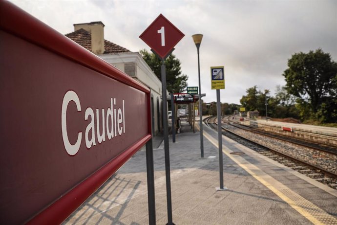 Estación de tren de Caudiel, a 17 de agosto de 2022, Castellón.