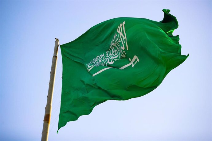 Archivo - illustration, flag of Saudi Arabia during the 2022 Diriyah ePrix, 1st and 2nd round of the 2022 Formula E World Championship, on the Riyadh Street Circuit from January 28 to 30, in Riyadh, Saudi Arabia - Photo Antonin Vincent / DPPI