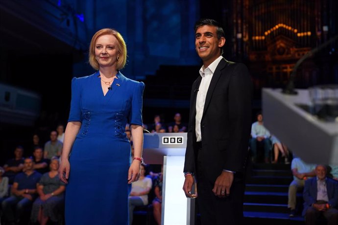 Liz Truss y Rishi Sunak.