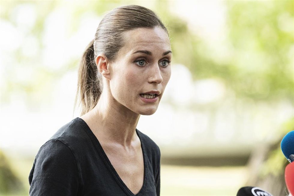 La primera ministra de Finlandia, Sanna Marin