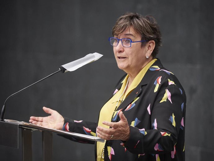 Archivo - La parlamentaria de Izquierda-Ezkerra, Marisa de Simón.