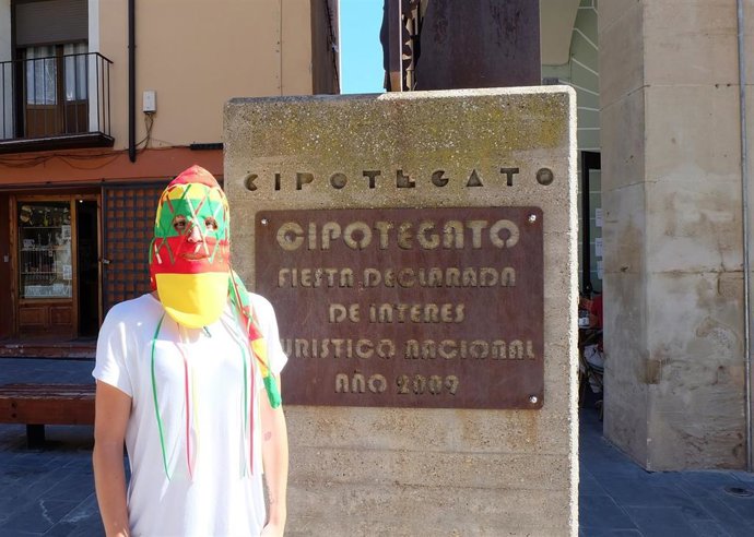 Cipotegato durante la presentación del programa de actos de las fiestas generales de Tarazona 2022