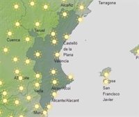 Sábado con cielos despejados en la Comunitat Valenciana y temperaturas en ascenso hasta los 35º en el interior