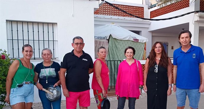 Los miembros de Vox en El Rompido