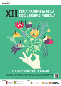 La XII Feria Aragonesa de la Biodiversidad Agrícola se celebra en La Alfranca, el 3 y 4 de septiembre.