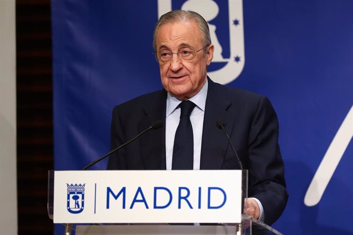 Archivo - Florentino Pérez, presidente del Real Madrid