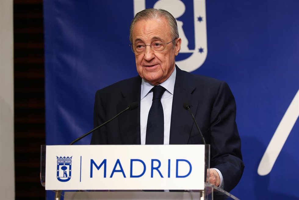 Archivo - Florentino Pérez, presidente del Real Madrid