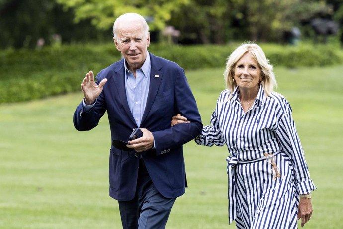 El presidente de Estados Unidos, Joe Biden, y la primera dama, Jill Biden 