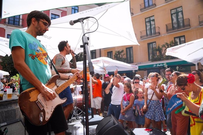 Feria 2022 del centro de Málaga con música en directo en las plazas