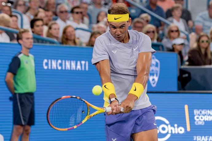 El tenista español Rafa Nadal durante el Masters 1.000 de Cincinnati