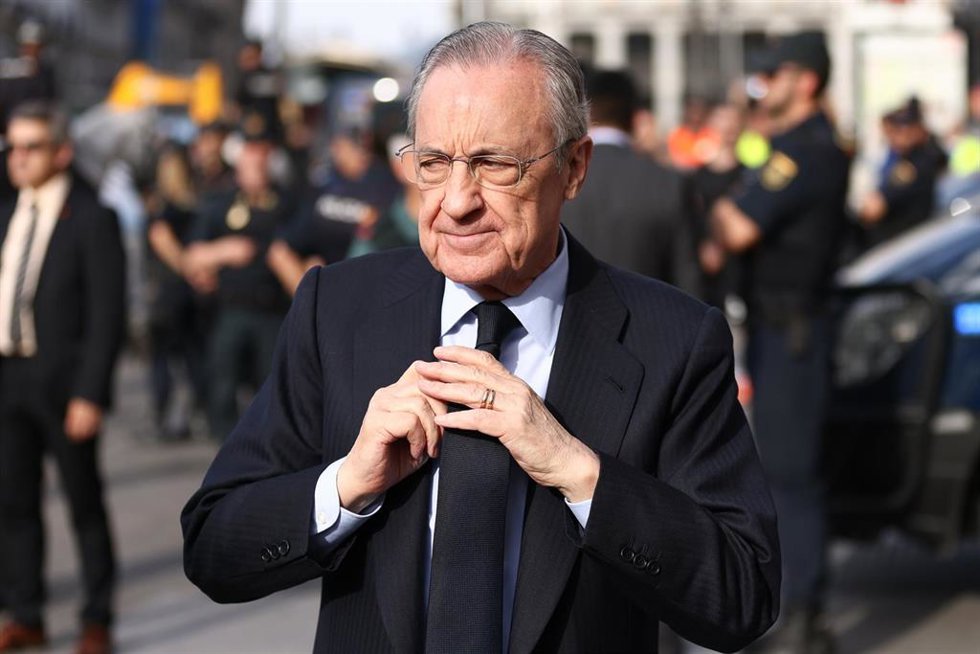 Archivo - El presidente del Real Madrid Florentino Pérez