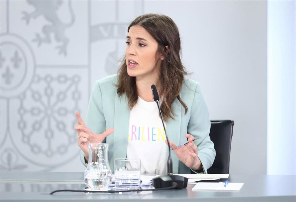 Archivo - La ministra de Igualdad, Irene Montero